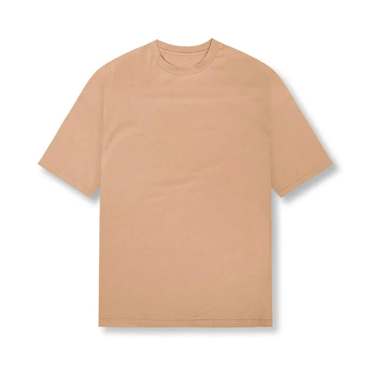 Solid Color Cotton Gym T-Shirt