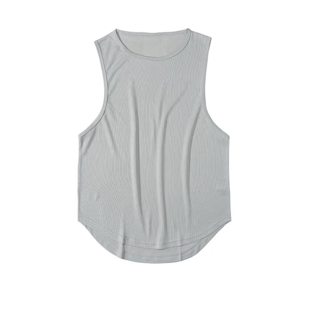 Quick-Dry Sleeveless Sports T-Shirt