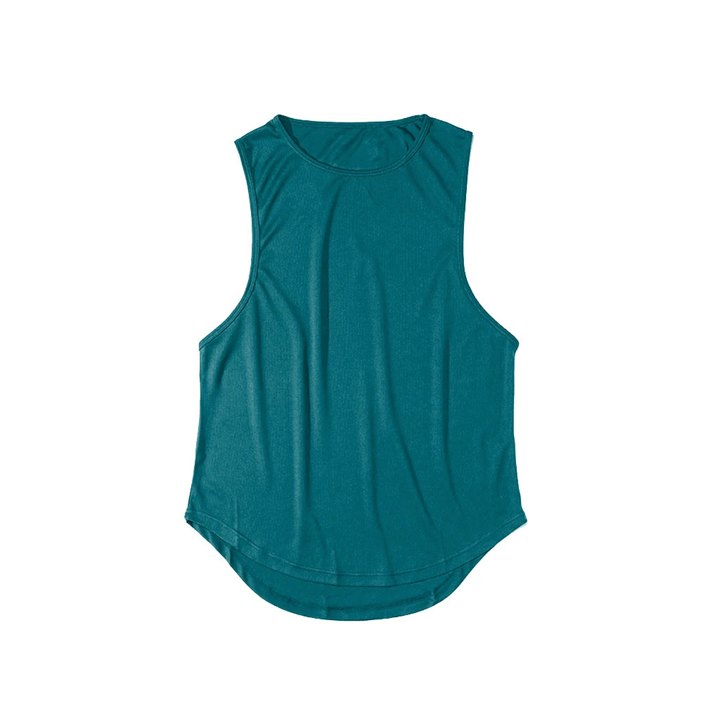 Quick-Dry Sleeveless Sports T-Shirt