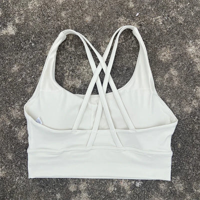 Solid Color Fitness Sports Bra