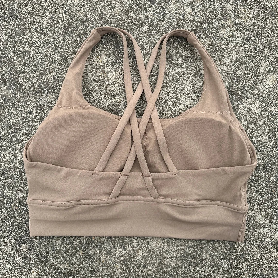 Solid Color Fitness Sports Bra