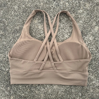 Solid Color Fitness Sports Bra