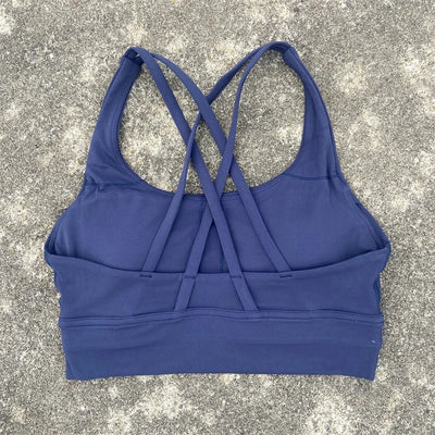 Solid Color Fitness Sports Bra